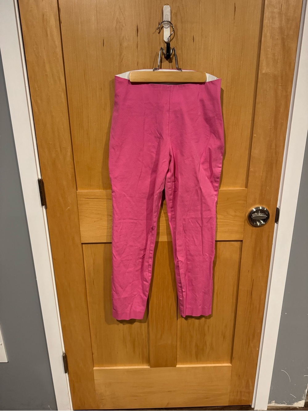 a new day Bright Pink Cropped Stretch Ankle Pants